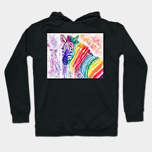 Yipes the Rainbow Zebra Hoodie